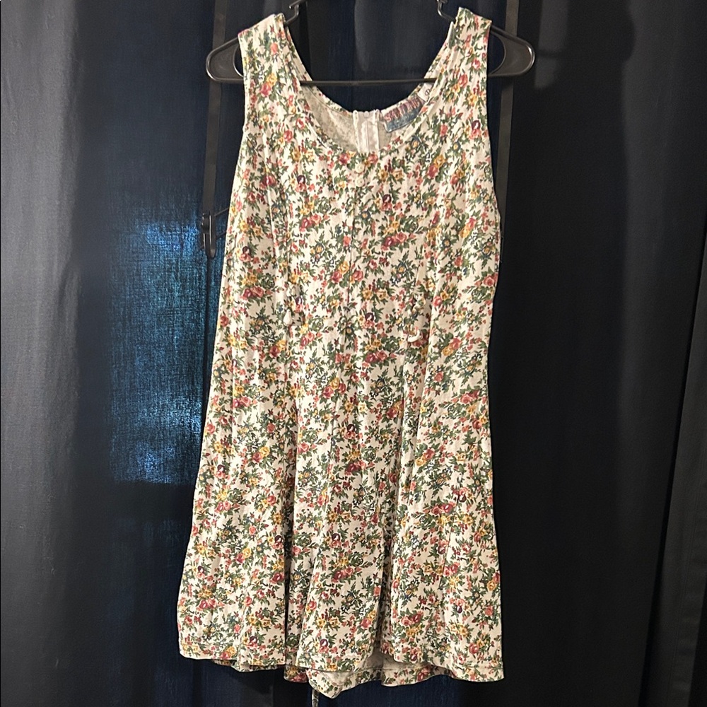 Vintage Bonnie Evan’s Floral Sleeveless Jumpsuit